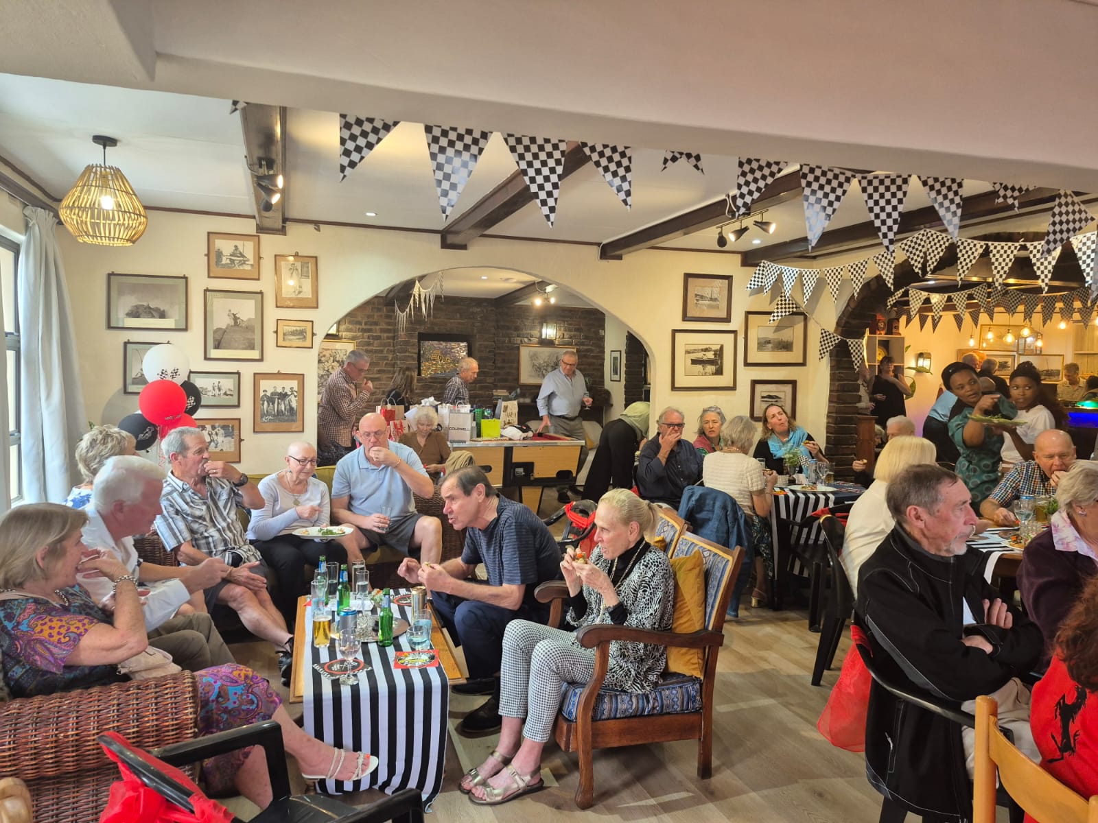 Guests at Rod's 80th birthday party